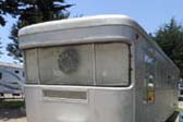 Classic Warp-Around Front Windows of 1958 Spartan Royal Manor Travel Trailer